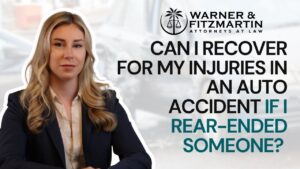 Can I Recover for My Injuries in a Car Crash if I Rear-Ended Someone