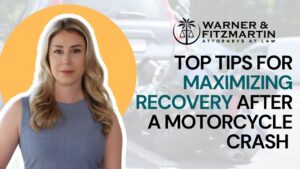 Three Top Tips for Maximizing Recovery after a Motorcycle Crash