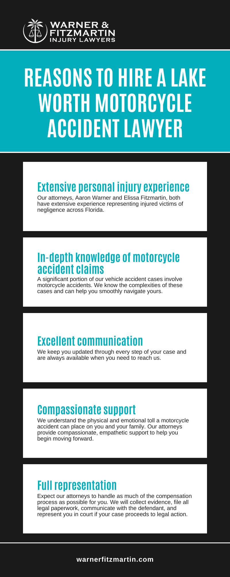 Reasons To Hire A Lake Worth Motorcycle Accident Lawyer Infographic